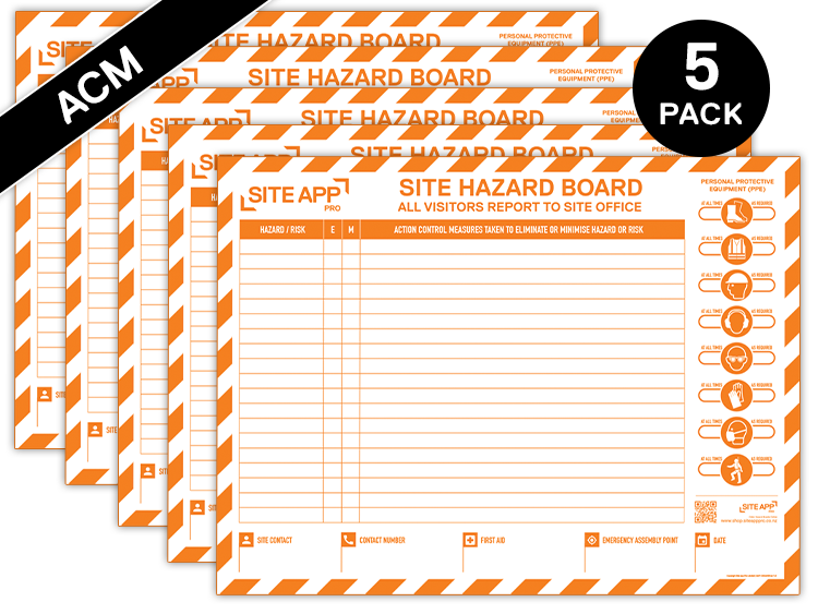 SAP Branded ACM Hazard Board - 5 Pack