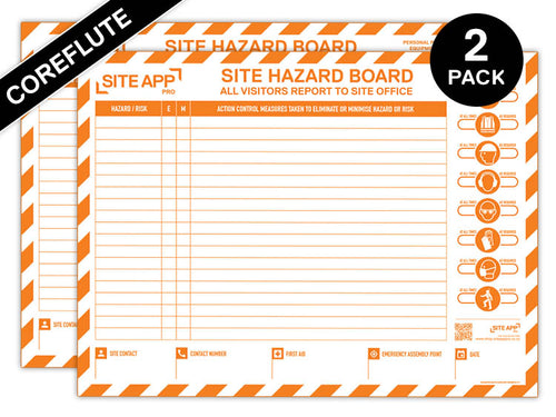 SAP Branded Coreflute Hazard Board - 2 Pack