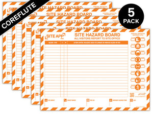 SAP Branded Coreflute Hazard Board - 5 Pack