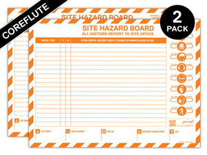 Custom Branded Coreflute Hazard Board - 2 Pack