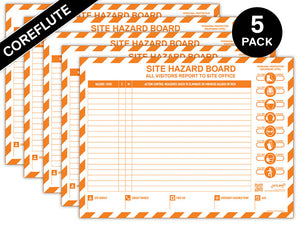 Custom Branded Coreflute Hazard Board - 5 Pack